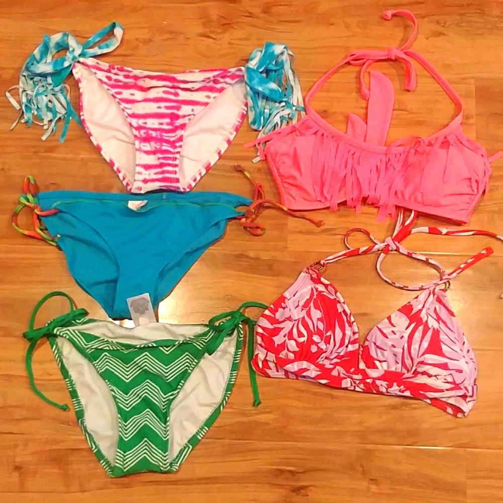 Lots Of Bikini Bundle Size Small String Bottom - image 1